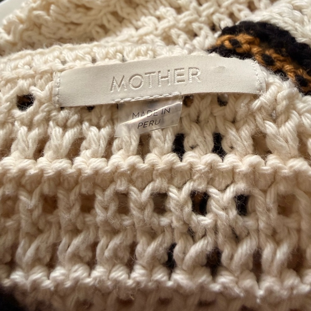 MOTHER The Frayed Edge Crochet Midi Dress with Fringe NWOT Size Small - Picture 5 of 7